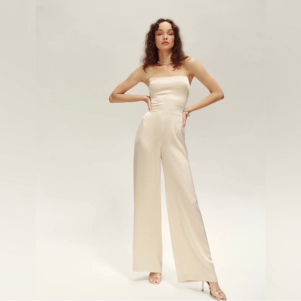 Reformation silk - champagne/almond color new with tags